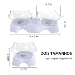 Tigela De Alimentação Para Gatos (Simples / Dupla)