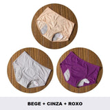 Calcinha Absorvente para Menstruação KIT 3PCS