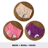 Calcinha Absorvente para Menstruação KIT 3PCS